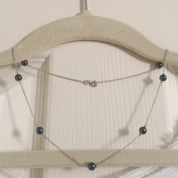 Onyx necklace sterling silver - Picture 3 of 12